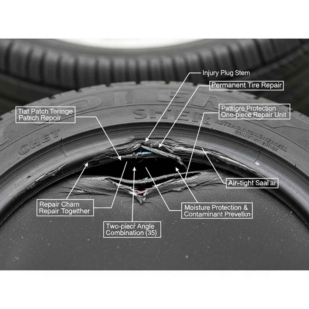 how to repair a car tire