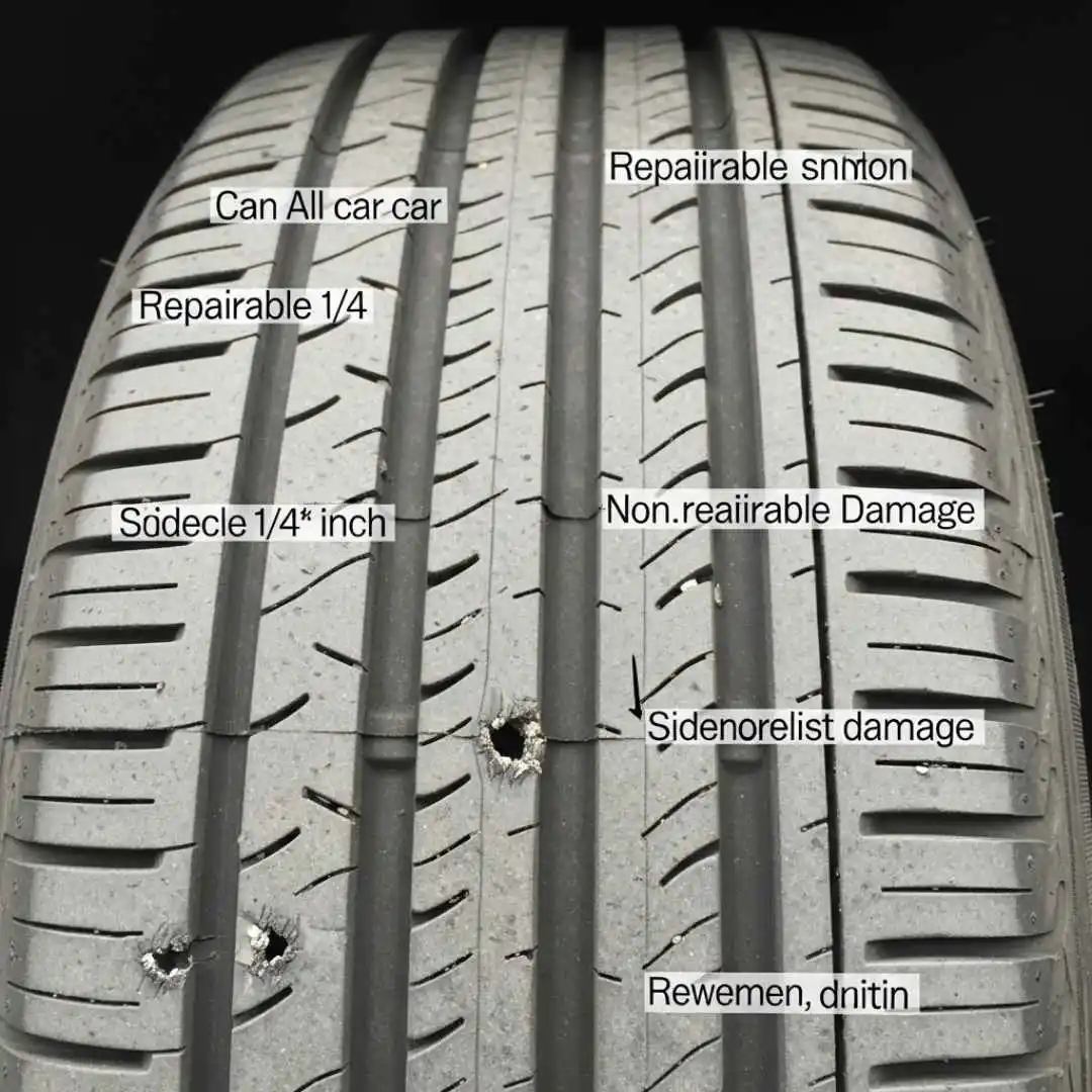 how to repair a car tire