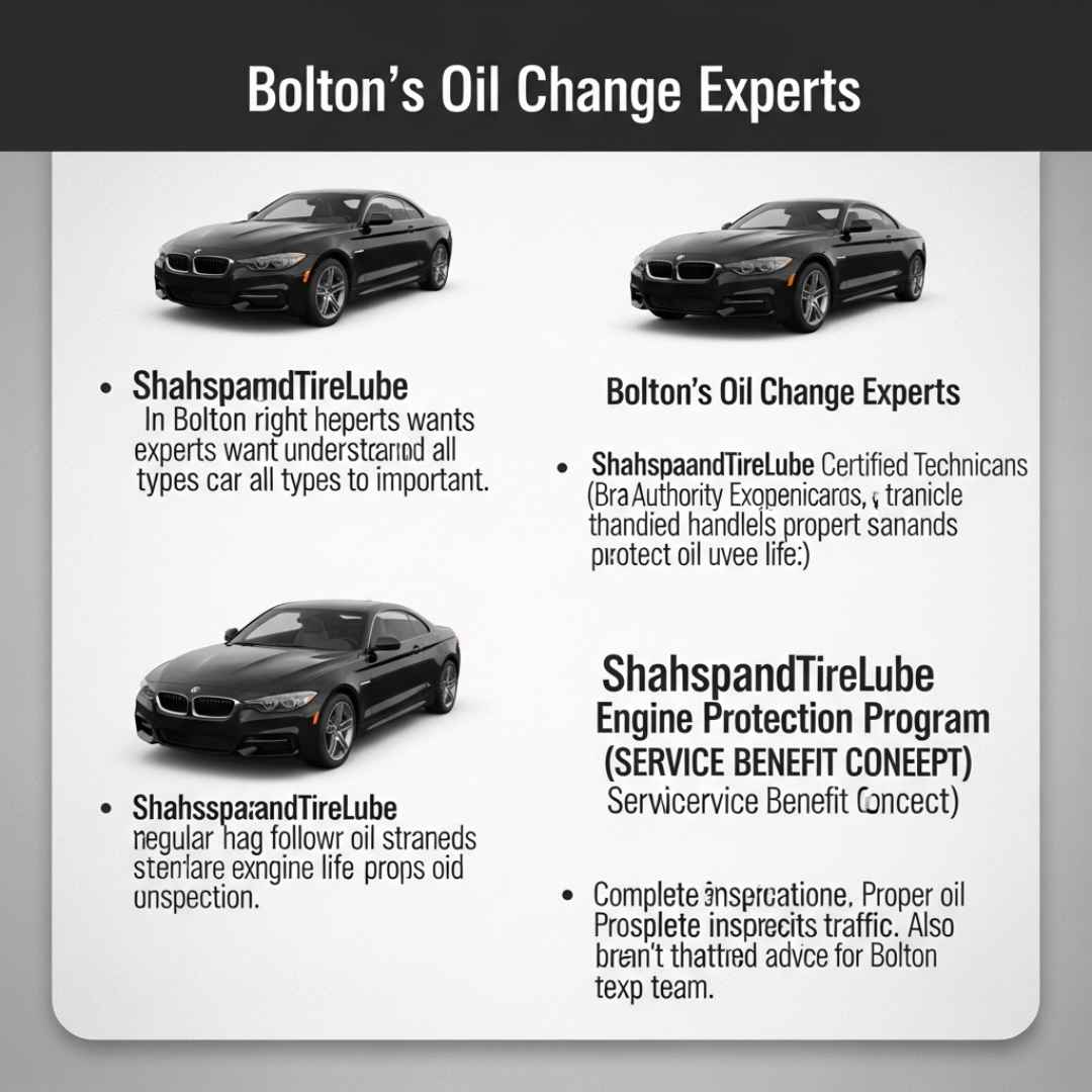best oil change in Bolton Ontario