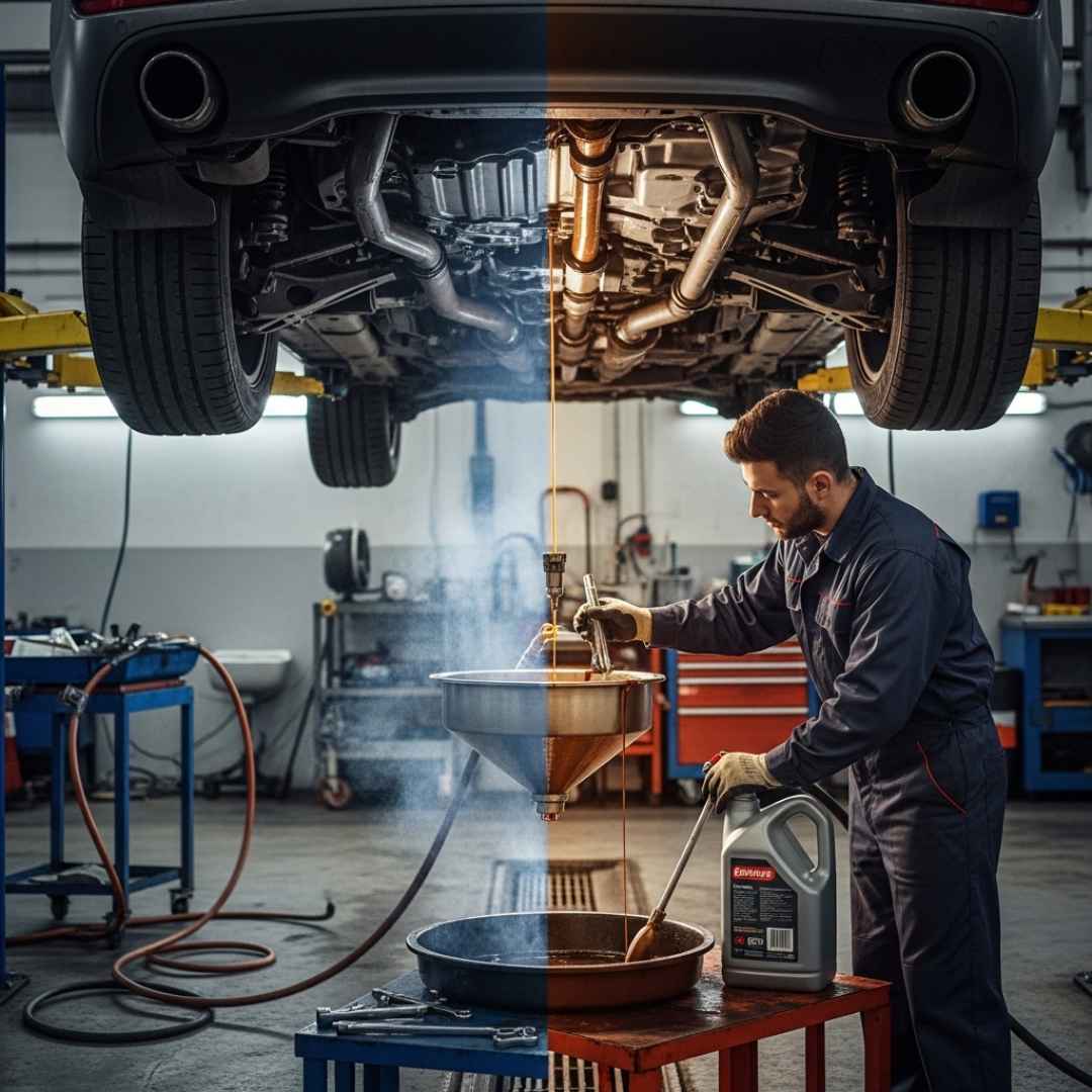 transmission oil change cost